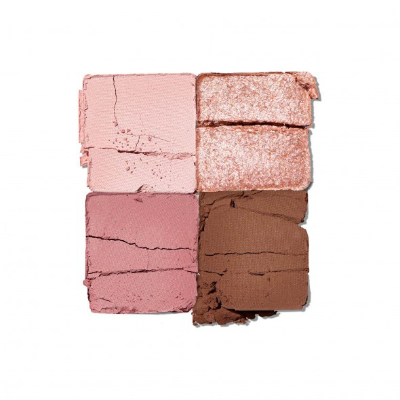 Palette with 4 different eyeshadows in different colours for a Korean style make-up.