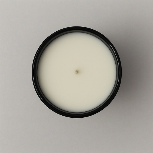 Fire Scented Candle viewed from above