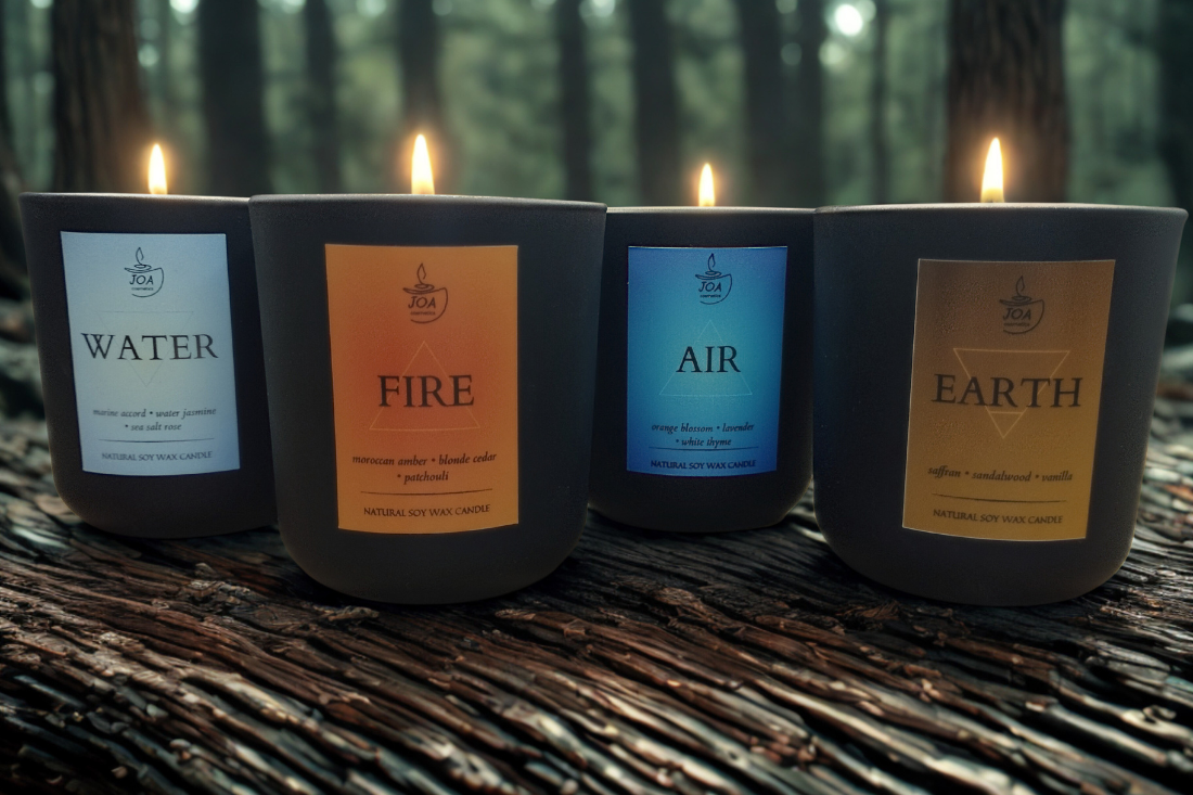 Every scented candle, whether in a jar, ceramic, or glass vessel, is handcrafted and contains our natural blend of soy wax.